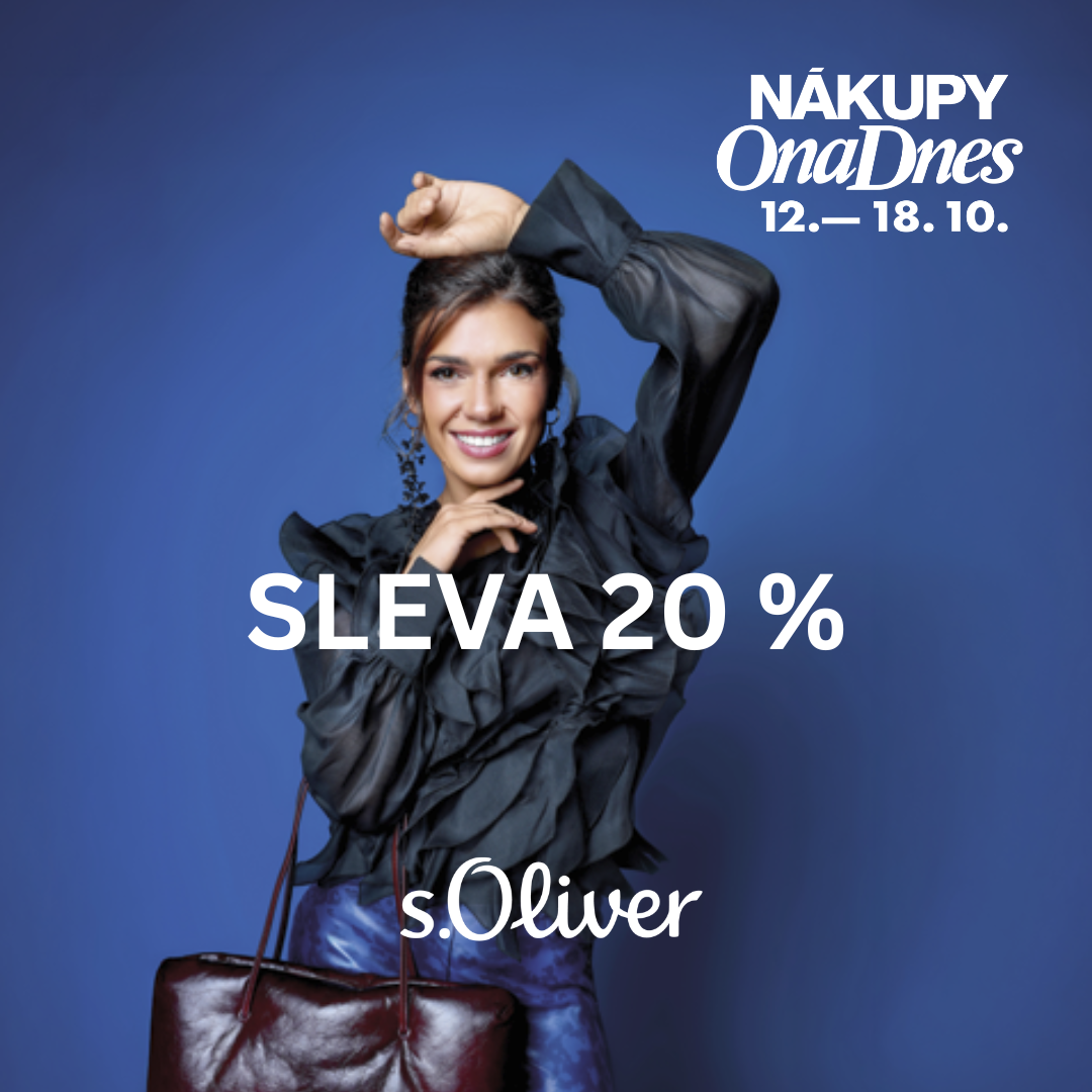 NÁKUPY ONA DNES – SLEVA 20 % DO S.OLIVER