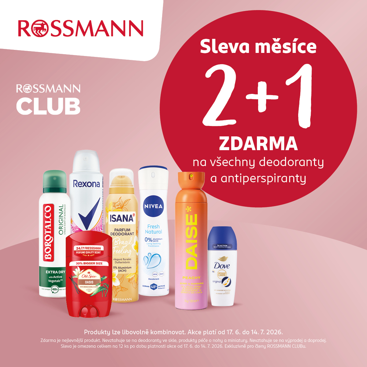 2+1 FREE ON ALL DEODORANTS AND ANTIPERSPIRANTS