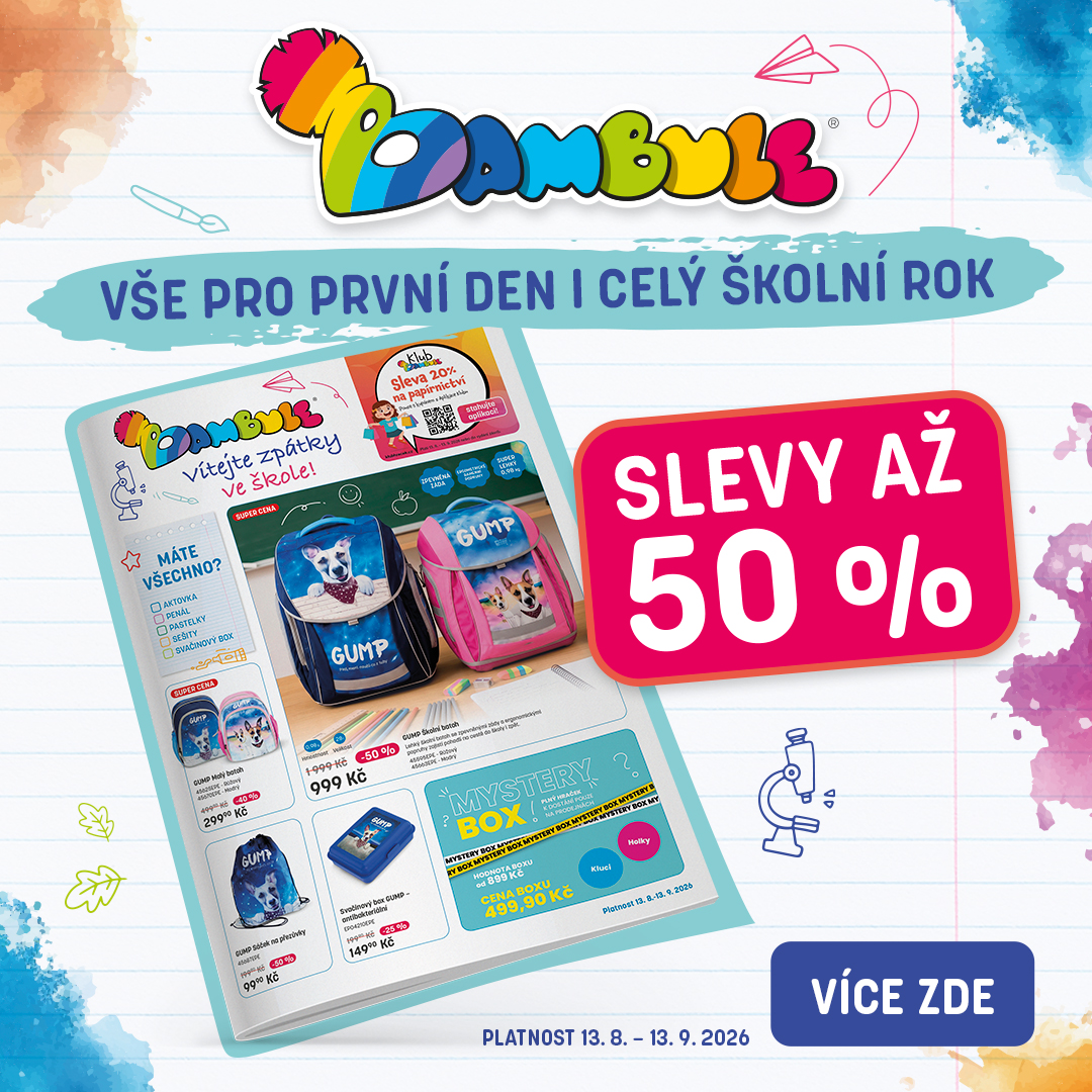 BACK TO SCHOOL V BAMBULI – SLEVY AŽ 50 %