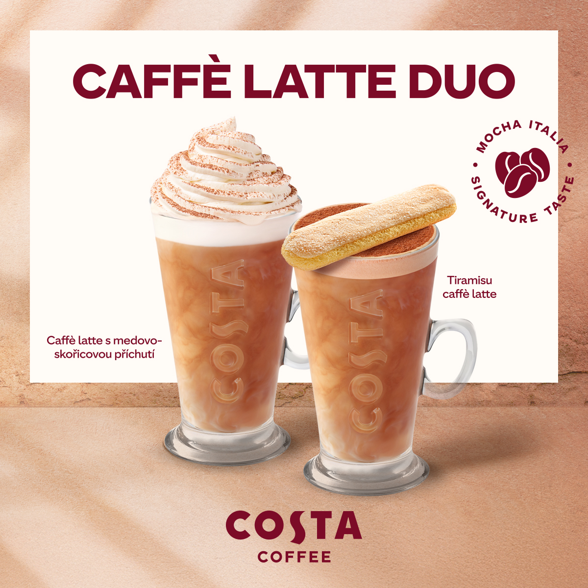 CAFFÈ LATTE WITH HONEY-CINNAMON FLAVOUR