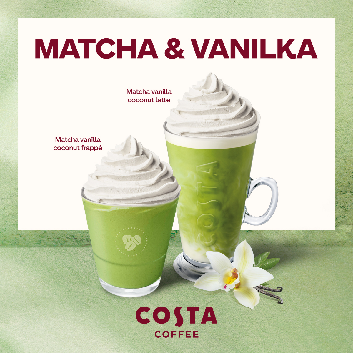 MATCHA VANILLA COCONUT LATTE & MATCHA VANILLA COCO