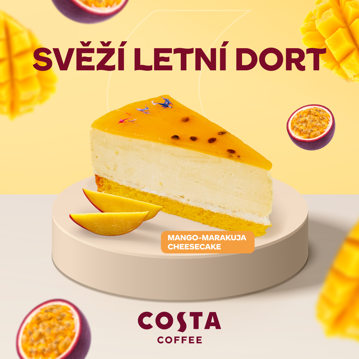 MANGO & MARACUJA CHEESECAKE