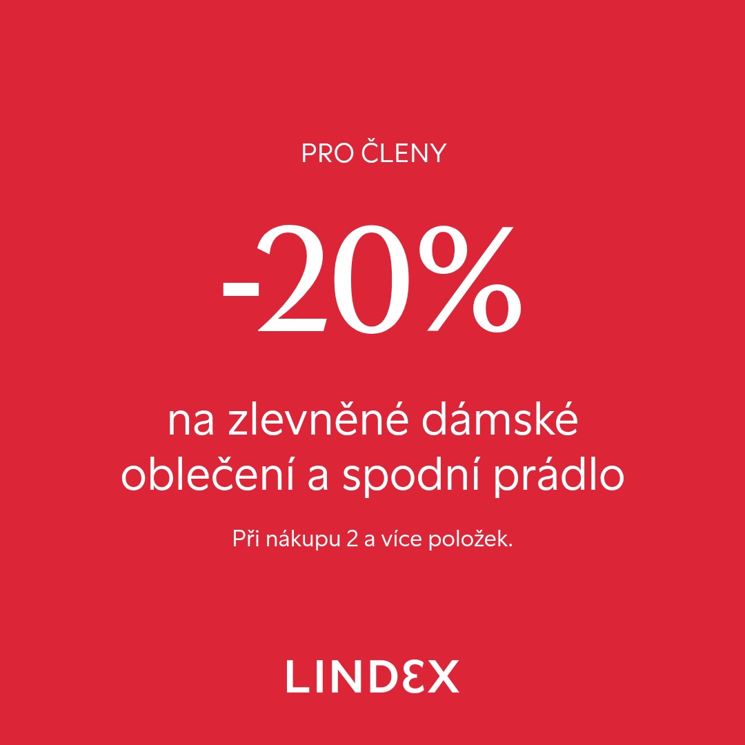 20% NA ZLEVNĚNÉ DÁMSKÉ OBLEČENÍ A SPODNÍ PRÁDLO
