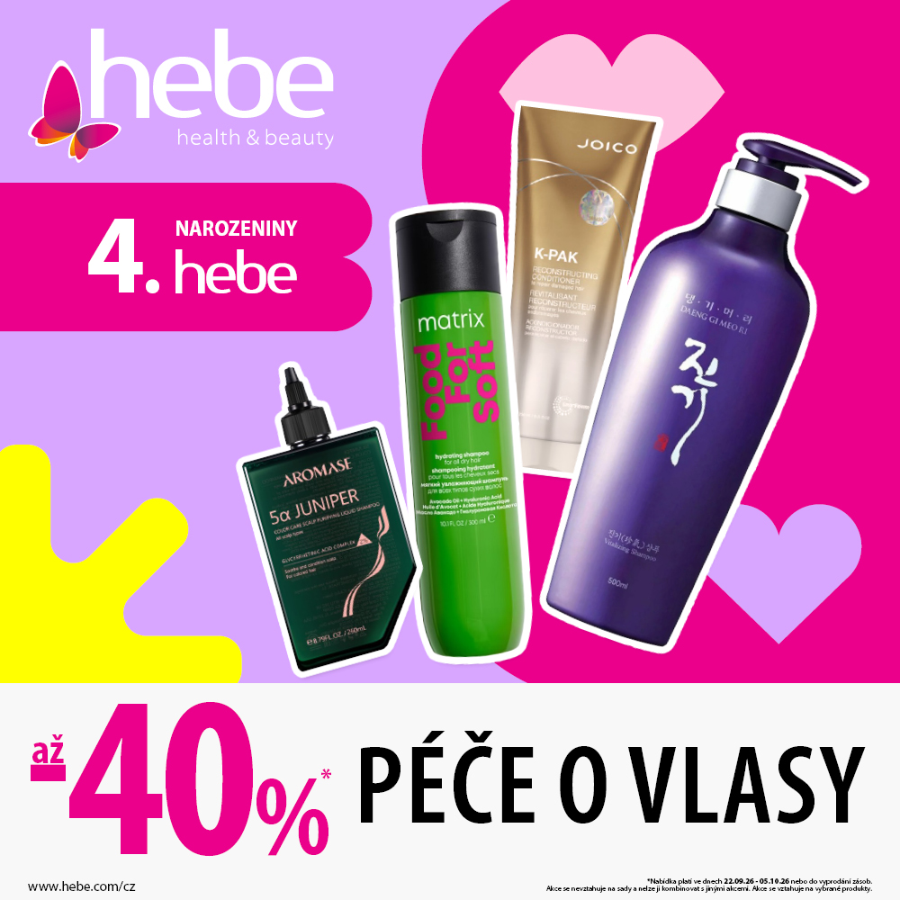 PÉČE O VLASY AŽ O 40 %
