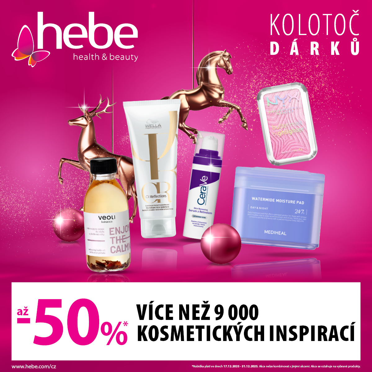 VÍCE NEŽ 9 000 KOSMETICKÝCH INSPIRACÍ AŽ- 50%