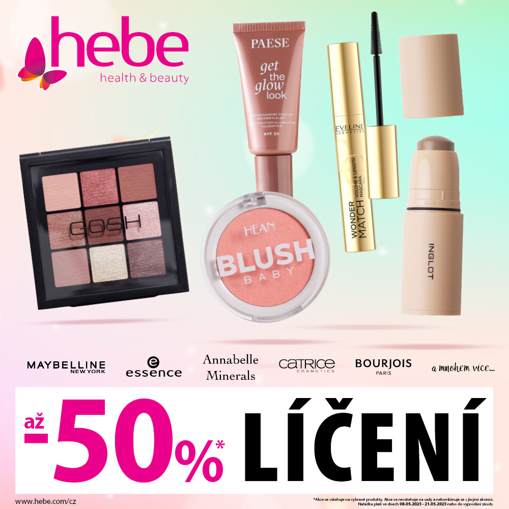 MAKE-UP až o 50 %