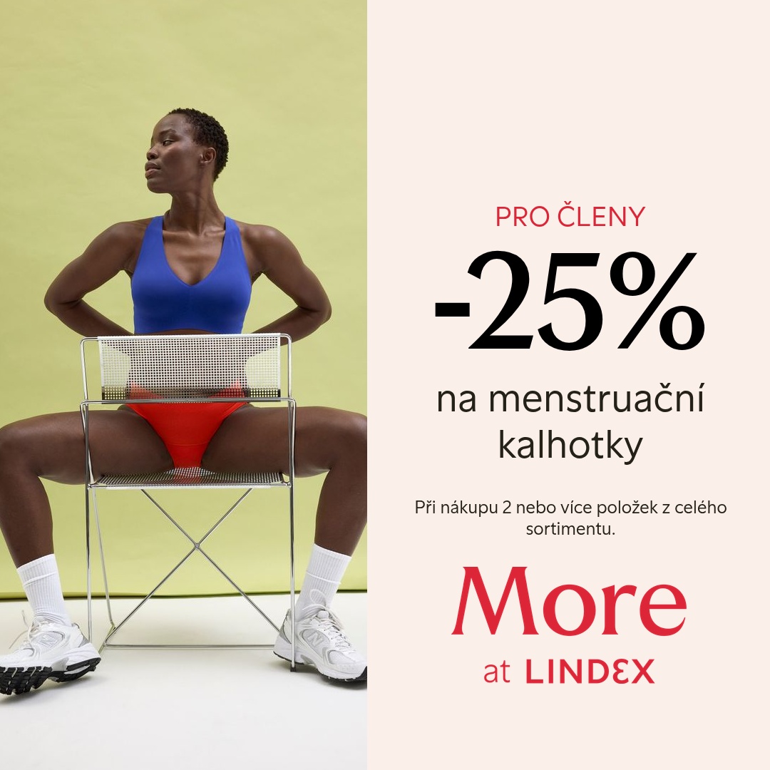 25% SLEVA NA MENSTRUAČNÍ KALHOTKY
