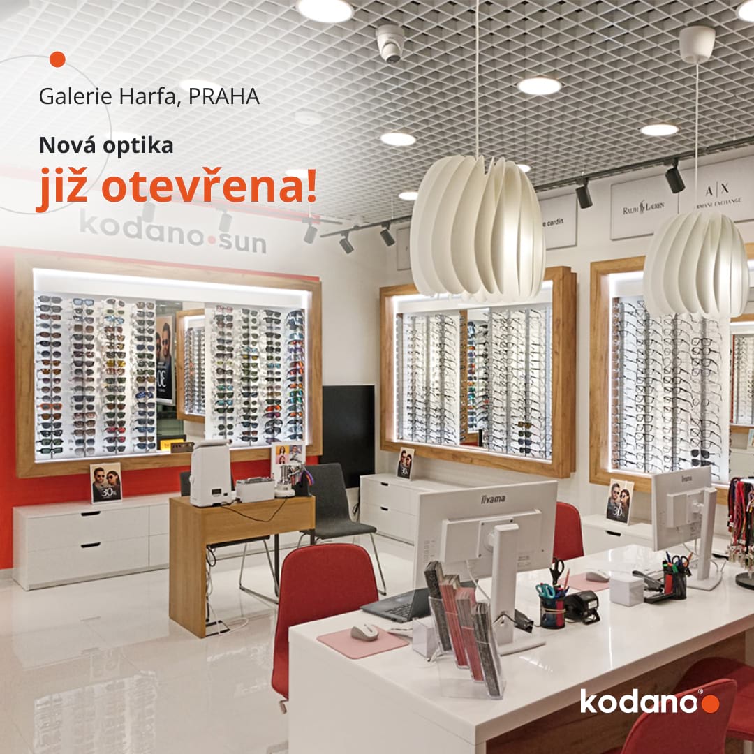 OTEVŘELI JSME OPTIKU KODANO