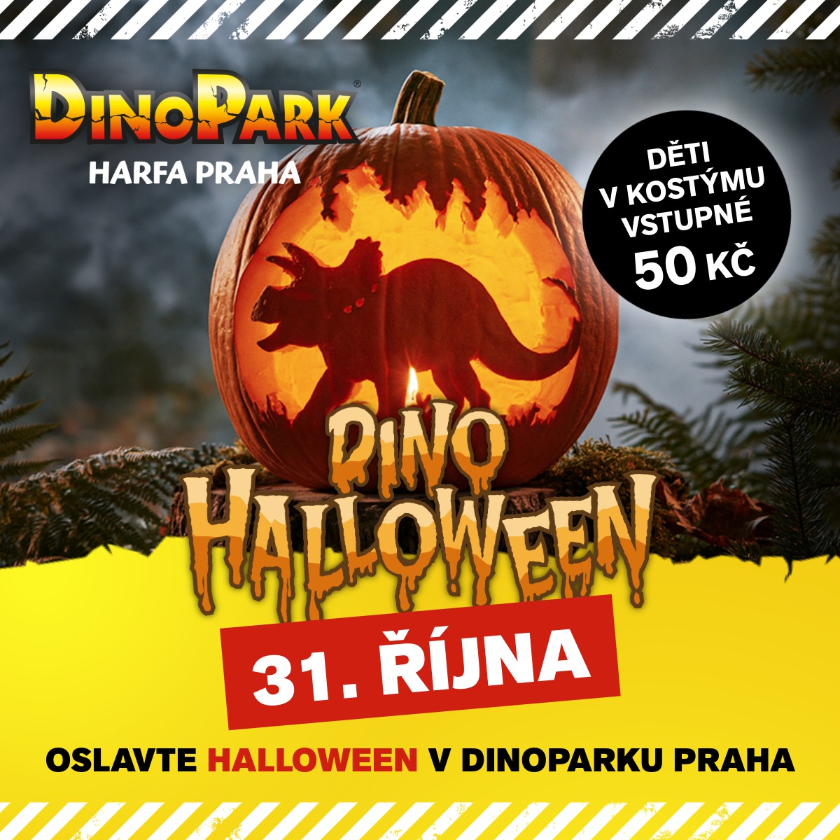 DINOHALLOWEEN V DINOPARKU HARFA PRAHA