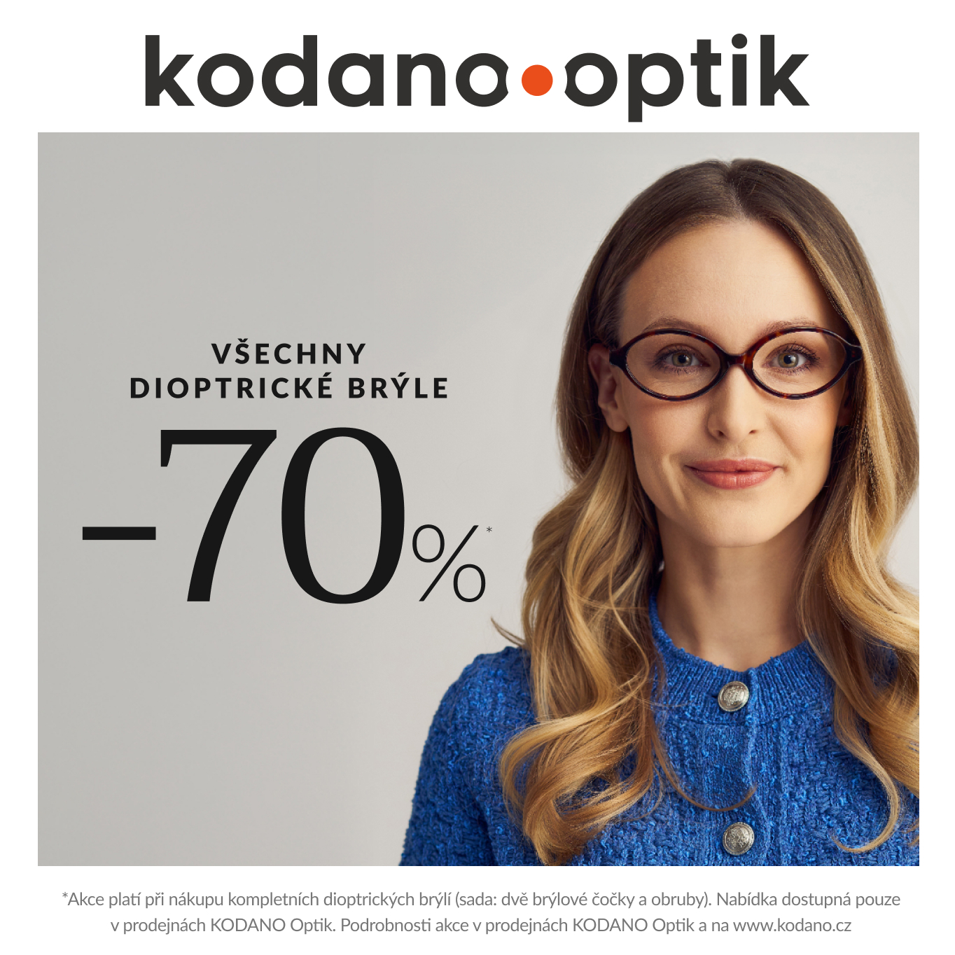 - 70% NA DIOPTRICKÉ BRÝLE