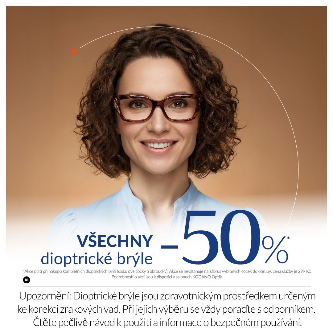 VŠECHNY DIOPTRICKÉ BRÝLE -50 %!